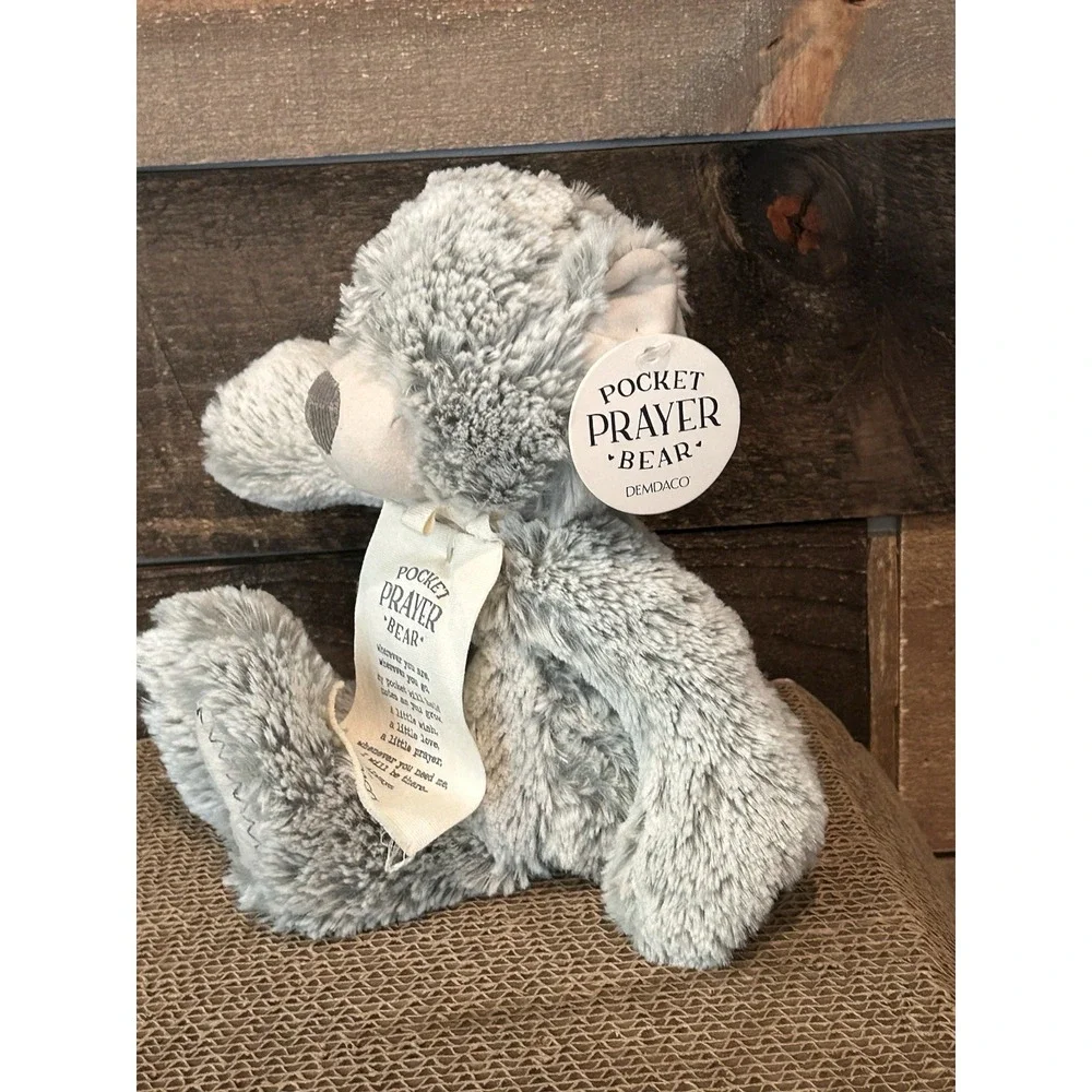 DEMDACO Giving Bear Teddy Grey‎ Plush Stuffed Animal 11.5